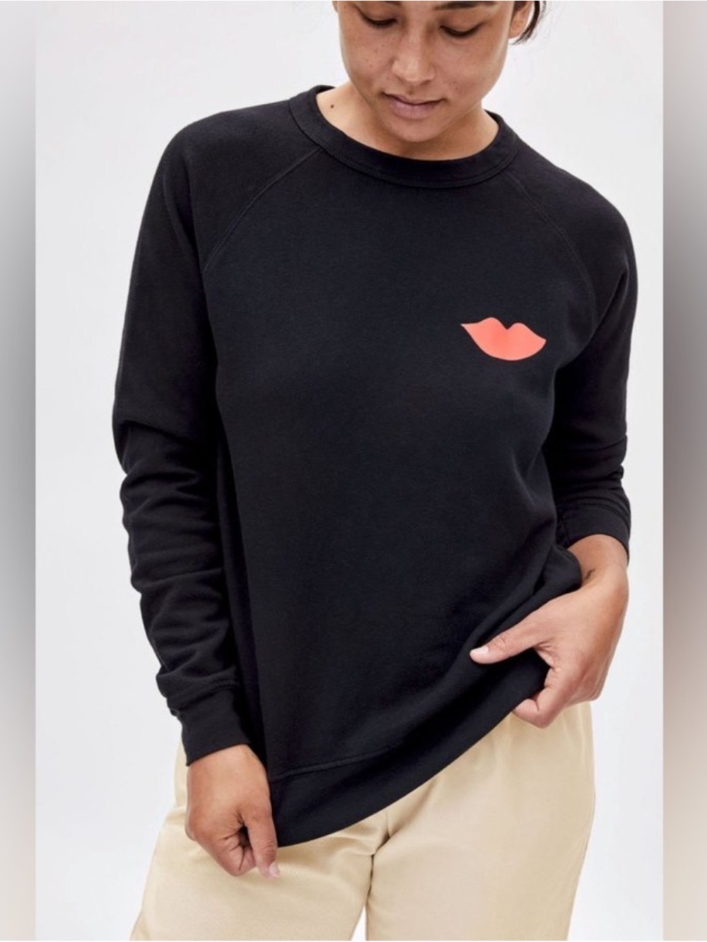 Clare V. Lips Sweatshirt Size L